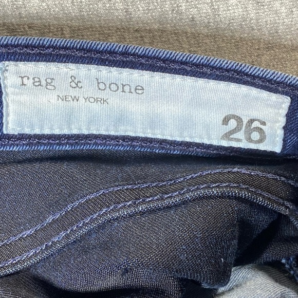 RAG & BONE Jeans Women's SZ 26 Blue Hi Rise Ankle Skinny Stretch Casual Denim - Picture 11 of 16